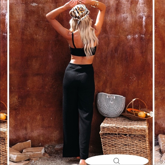 Vici NO PROMISES RIBBED KNIT CUTOUT JUMPSUIT - Picture 4 of 12